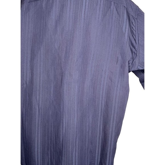NWT Axcess A Claiborne Co Men’s XL dress shirt blue pinstripes collar button dow - Picture 16 of 16
